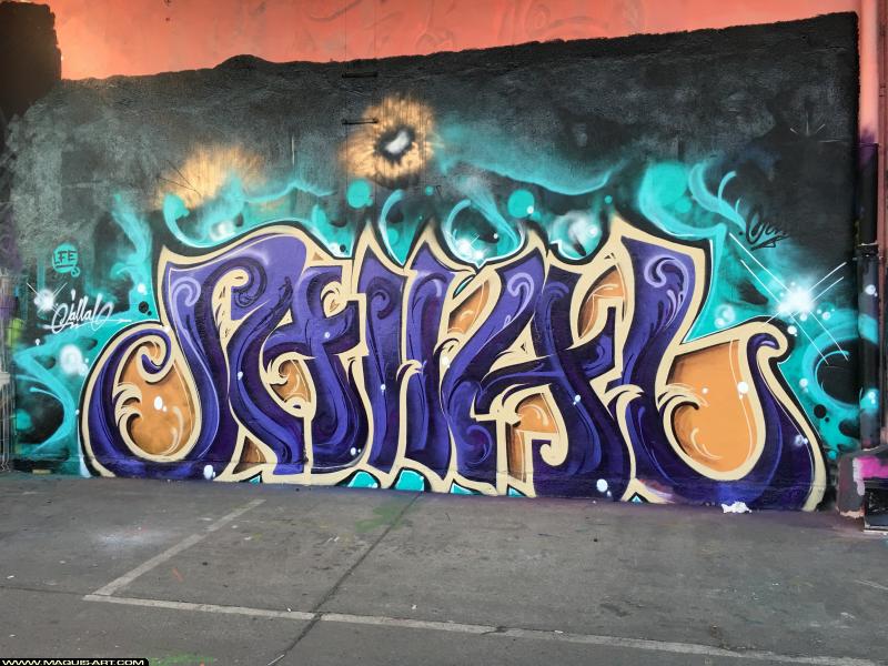 Graffiti de Jallal à L'Aérosol Paris (7 novembre 2018)