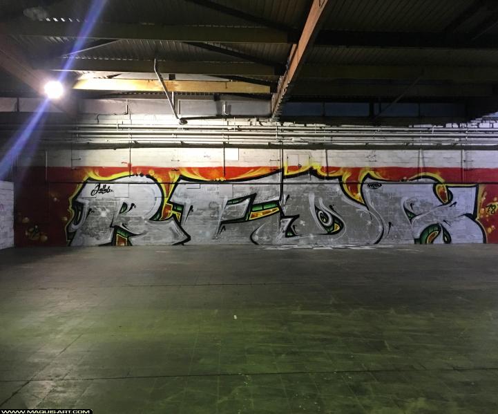 Wuen - Artiste Graffiti au Wall of Fame L'Aérosol