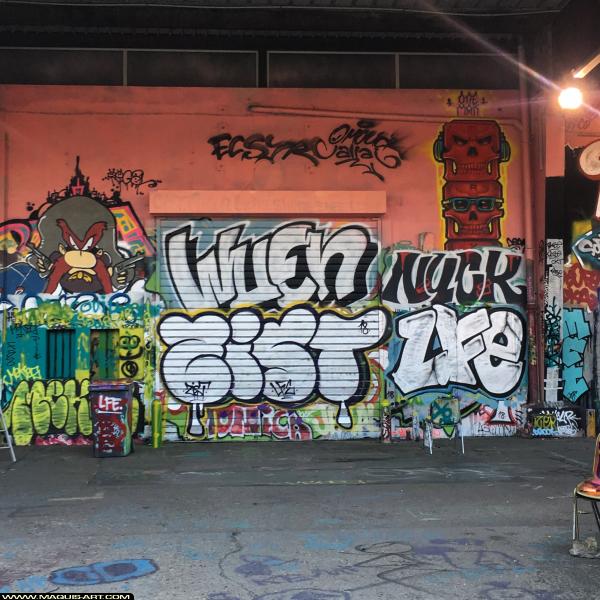 Graffiti de Zist, Wuen et Nuck à L'Aérosol Paris (7 novembre 2018)