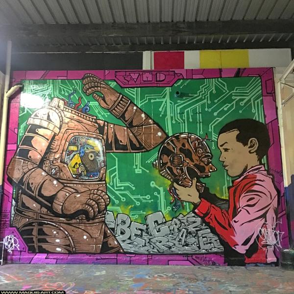 Crazer - Artiste Graffiti au Wall of Fame L'Aérosol