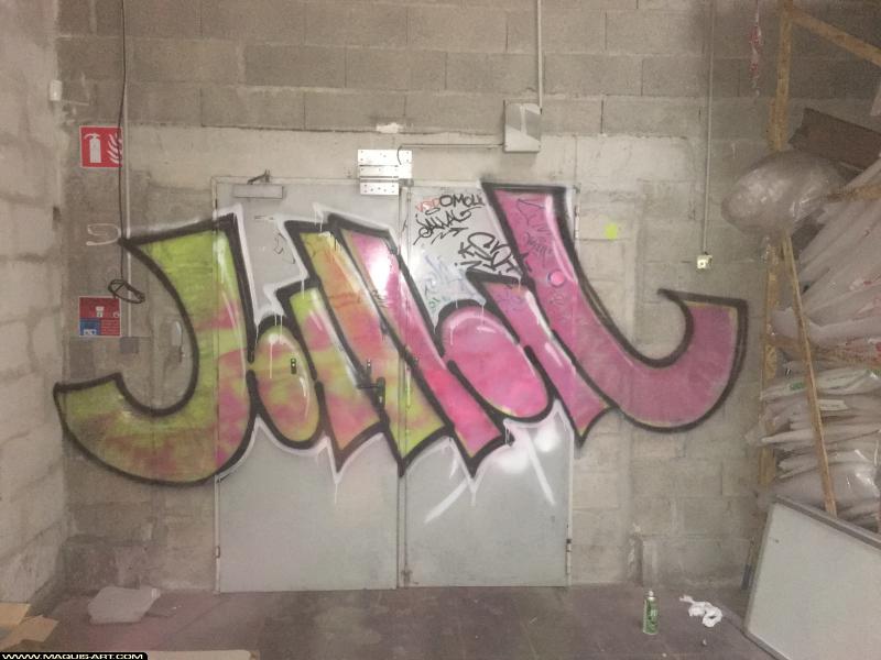 Graffiti de Jallal à L'Aérosol Paris (8 novembre 2018)