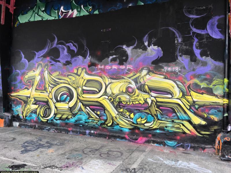 Horor - Artiste Graffiti au Wall of Fame L'Aérosol