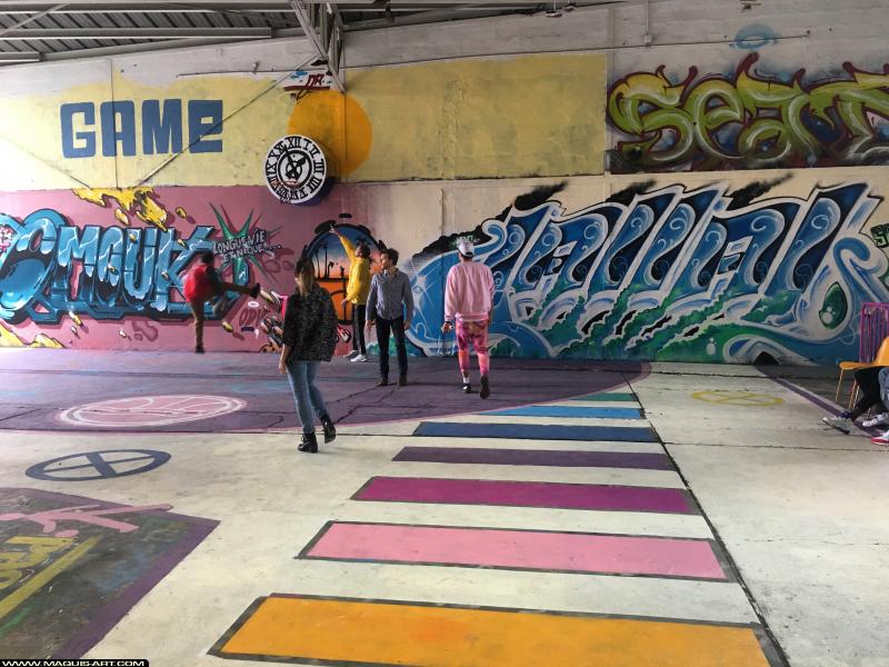Graffiti d'Omouk et Jallal à L'Aérosol Paris (8 novembre 2018)