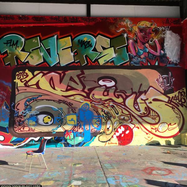 Graffiti de Reverse à L'Aérosol Paris (8 novembre 2018)