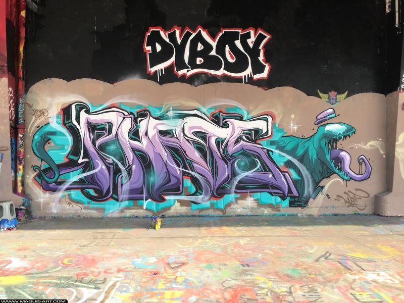 Graffiti d'Astro à L'Aérosol Paris (8 novembre 2018)