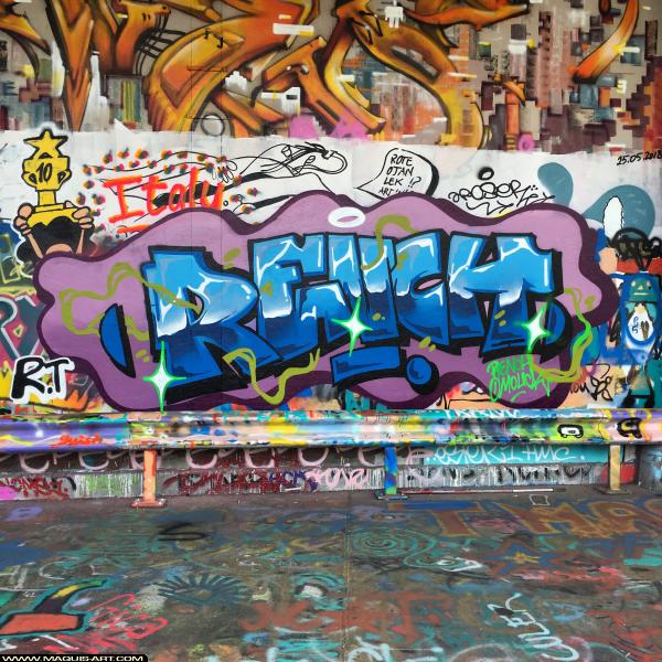 Graffiti de Rench à L'Aérosol Paris (8 novembre 2018)