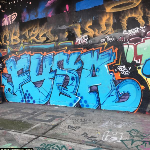 Graffiti de Fysa à L'Aérosol Paris (8 novembre 2018)