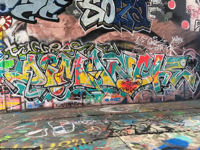 Graffiti de Soza (tmc) à L'Aérosol Paris (8 novembre 2018)