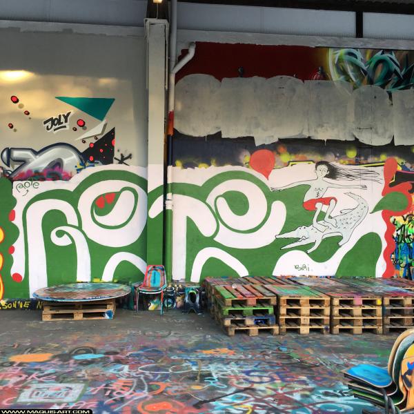 Graffiti de Roter à L'Aérosol Paris (8 novembre 2018)