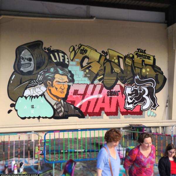 Graffiti de Shane à L'Aérosol Paris (8 novembre 2018)