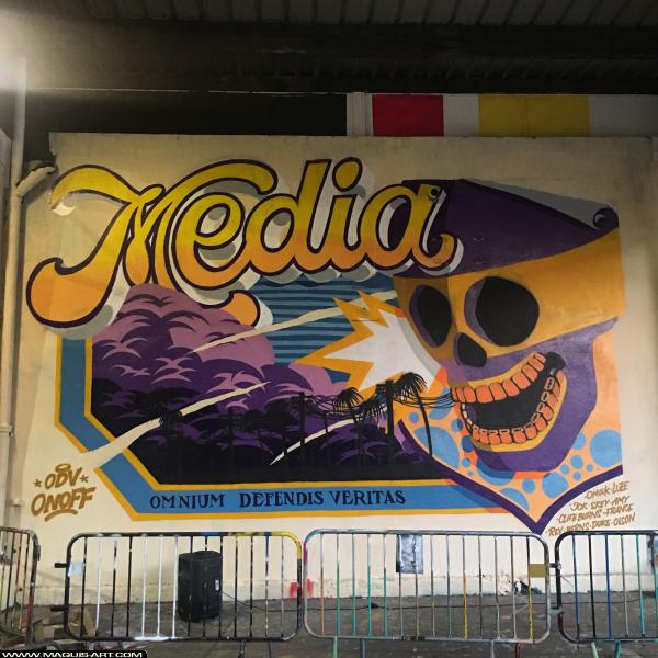 Graffiti de Media (odv) à L'Aérosol Paris (8 novembre 2018)